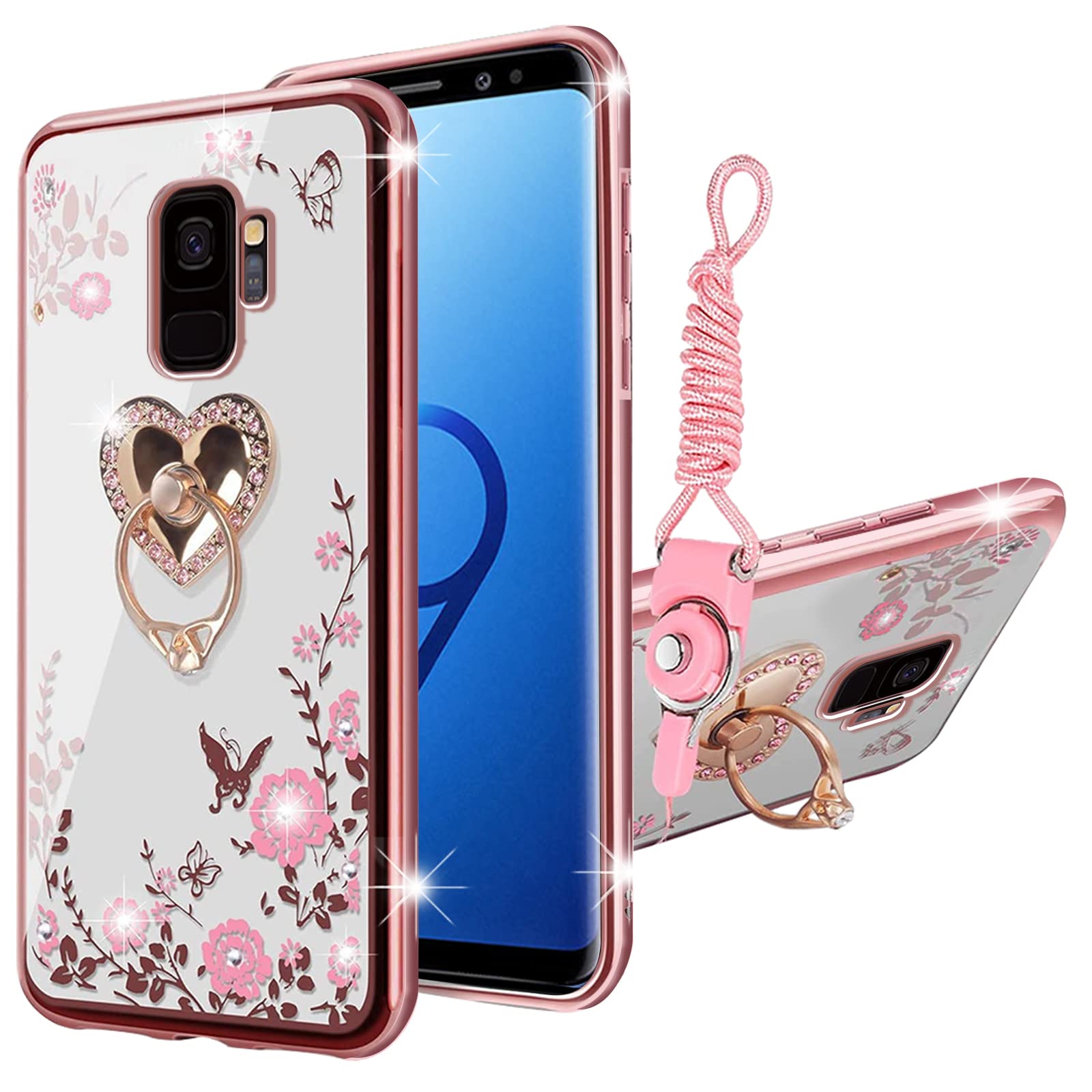 スマホアクセサリー Samsung s9 Amazon.com: KuDiNi for Samsung Galaxy S9 Case 2018 for Women